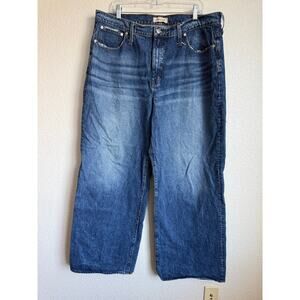 Madewell Women Jeans Superwide Leg 33 Desota Wash